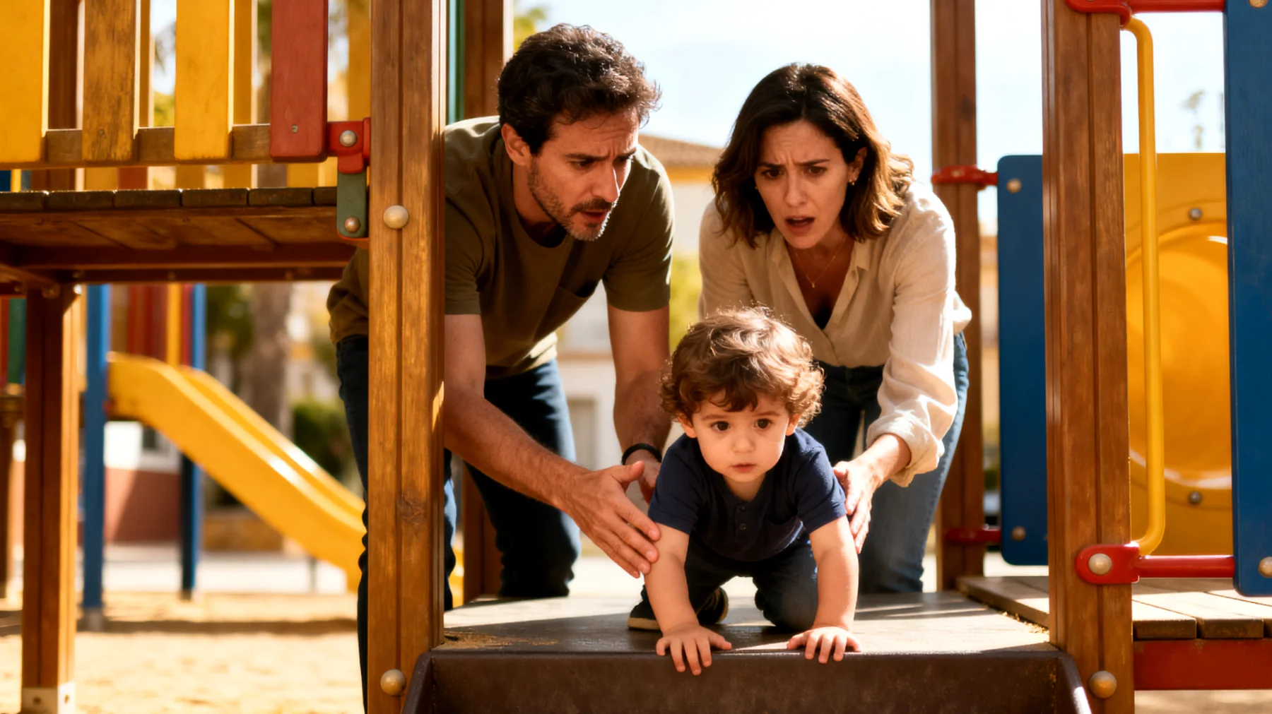 Los padres de un niño pequeño tienden a sobreprotegerlo constantemente, anticipándose a cada dificultad, evitando que se enfrente a situaciones de riesgo mínimo y resolviendo por él todos los obstáculos cotidianos. El niño muestra señales de inseguridad creciente, dificultad para tomar decisiones simples y dependencia total del criterio parental, incluso en contextos donde podría actuar de forma autónoma según su edad."